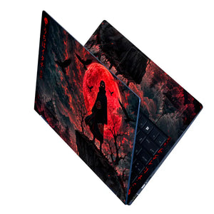 Naruto Itachi Silhouette Laptop Skin - View 2