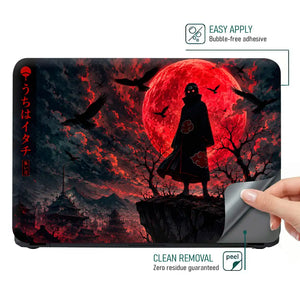 Naruto Itachi Silhouette Laptop Skin - View 4