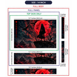 Naruto Itachi Silhouette Laptop Skin - View 7