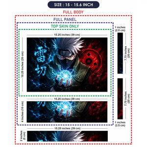 Naruto Kakashi Chidori Laptop Skin - View 8