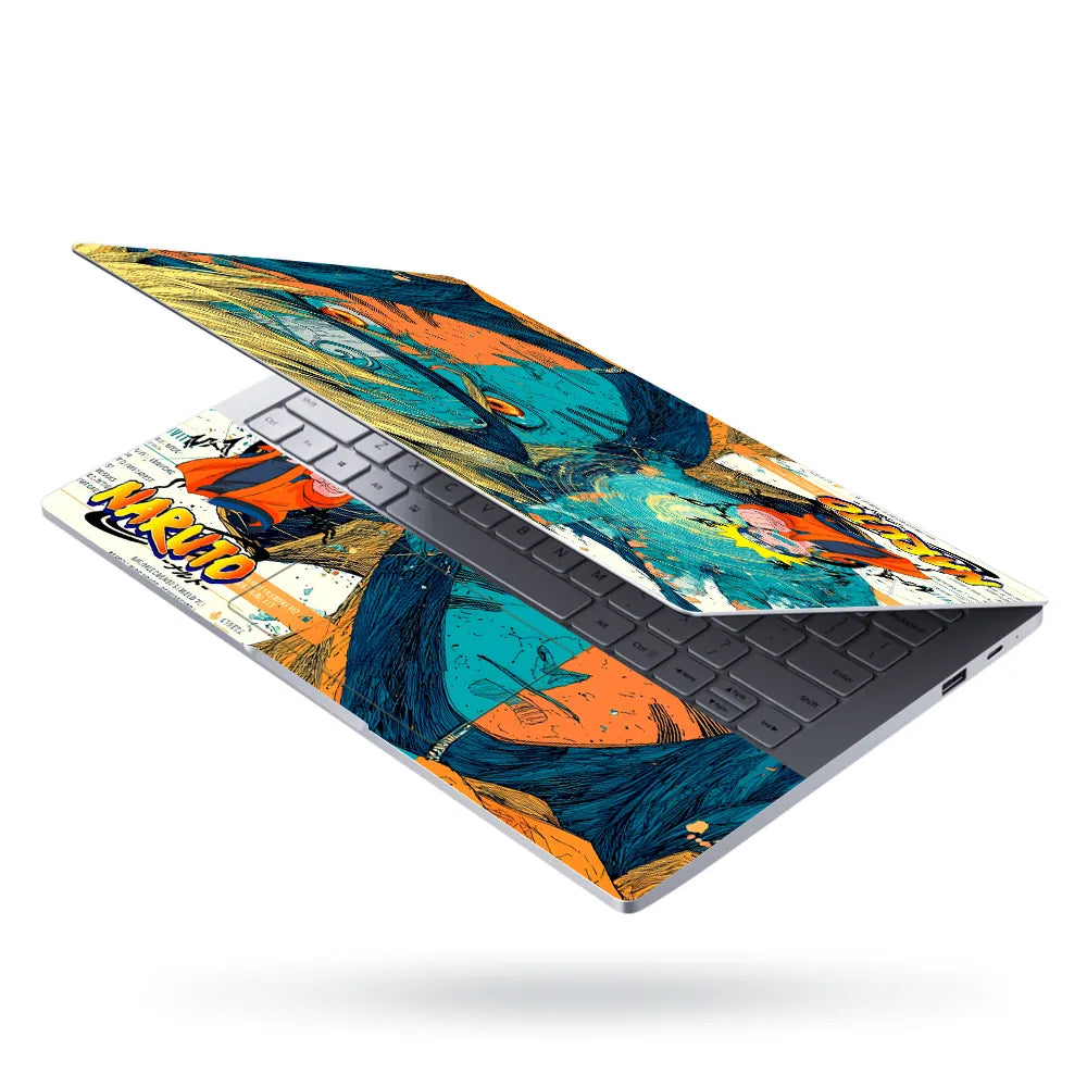 Naruto Kurama Split Face Art Laptop Skin - View 3