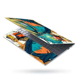 Naruto Kurama Split Face Art Laptop Skin - View 3