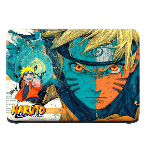 Naruto Kurama Split Face Art Laptop Skin - View 4