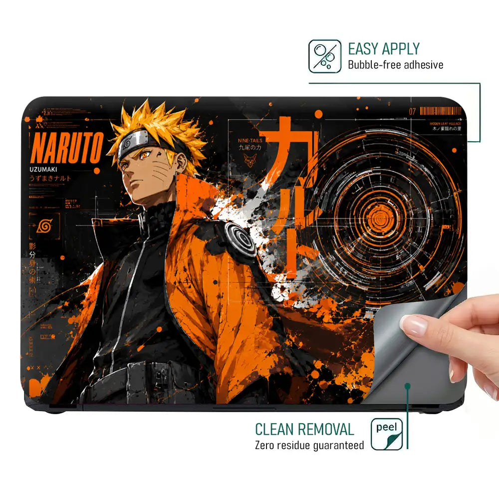 Naruto Uzumaki Dark HUD Believe Laptop Skin - View 4