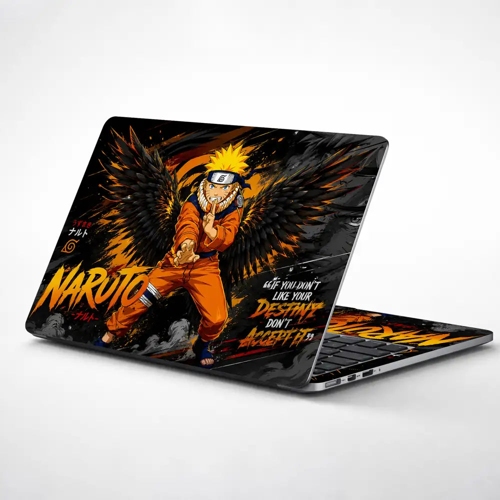 Naruto Uzumaki Wings Destiny Laptop Skin - View 1