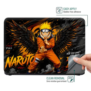 Naruto Uzumaki Wings Destiny Laptop Skin - View 4
