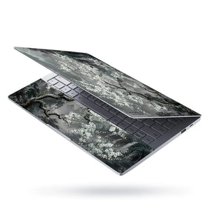 Nature Plum Blossom Misty Mountains Laptop Skin - View 3