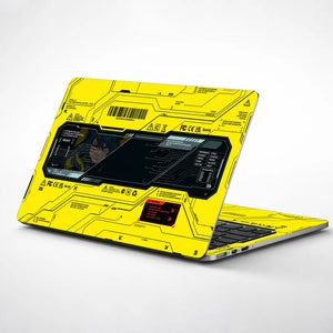 Neon Cyberpunk Performance Interface Laptop Skin - View 1