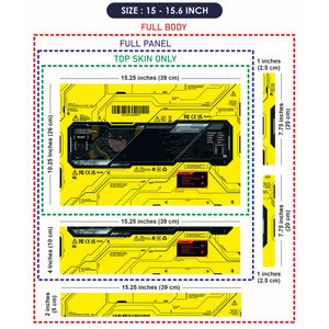 Neon Cyberpunk Performance Interface Laptop Skin - View 8