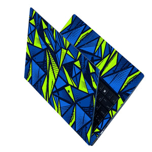 Neon Shard Geometry Laptop Skin - View 2