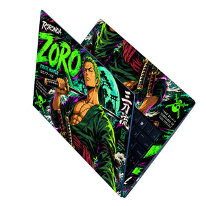 Neon Zoro Three Sword Style Laptop Skin - View 2