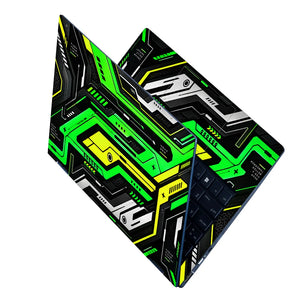 Next Gen Green Circuit Laptop Skin - View 2