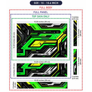 Next Gen Green Circuit Laptop Skin - View 8