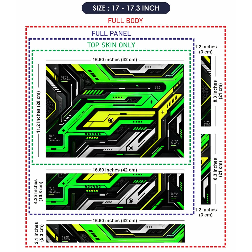 Next Gen Green Circuit Laptop Skin - View 9