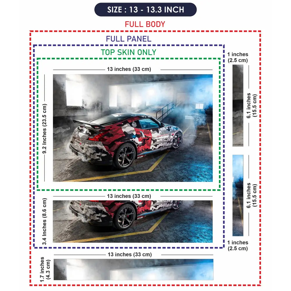 Nissan Car Laptop Skin - View 6