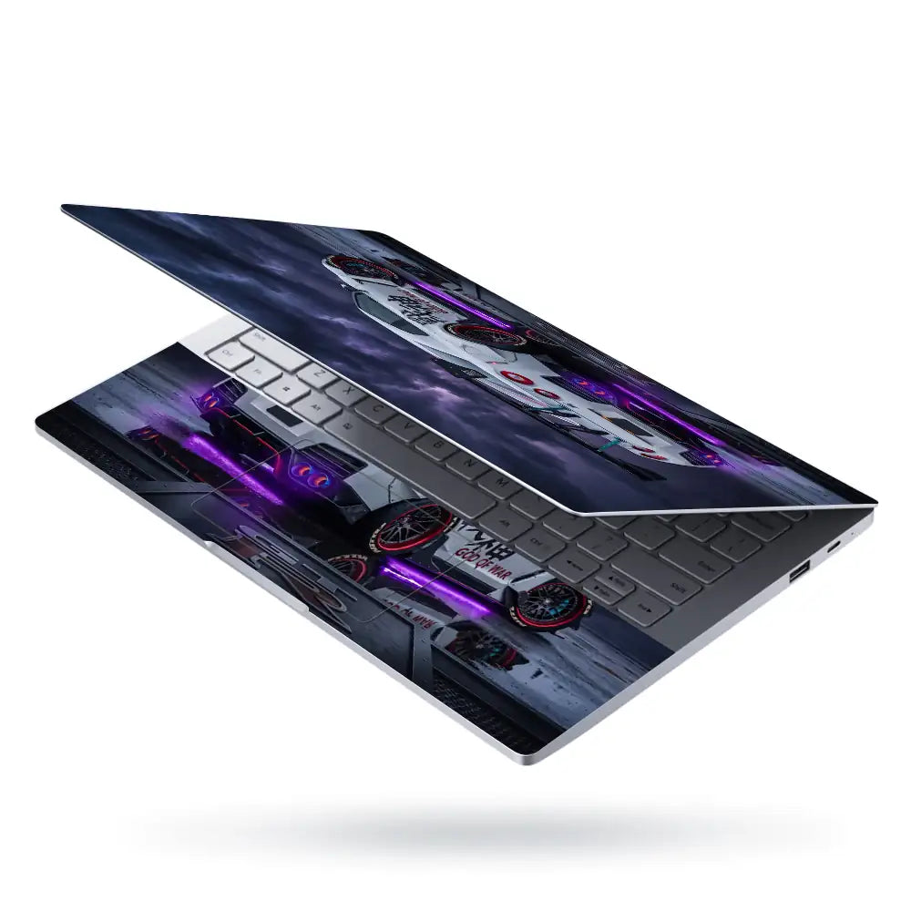 Nissan GTR God Of War Storm Laptop Skin - View 3