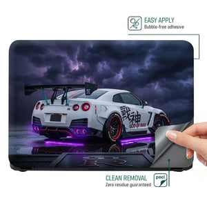 Nissan GTR God Of War Storm Laptop Skin - View 4