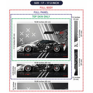 Nissan GTR Manga Art Wrap Laptop Skin - View 9