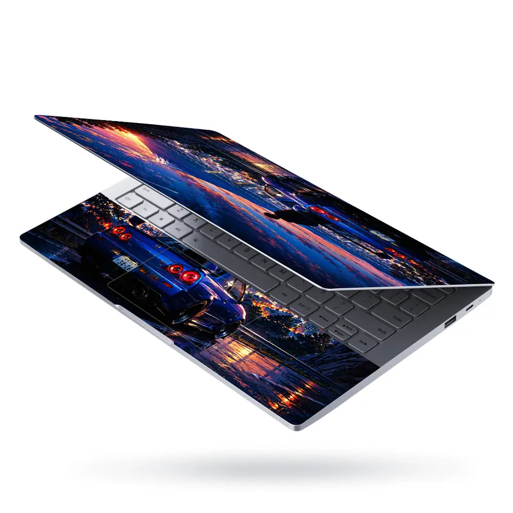Nissan GTR R34 Mount Fuji Laptop Skin - View 3