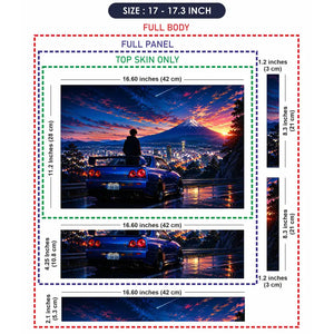Nissan GTR R34 Mount Fuji Laptop Skin - View 9