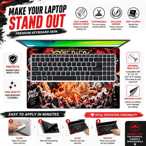 One Piece Ace And Luffy Brothers Laptop Skin - View 5