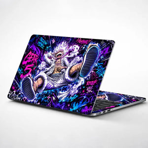 One Piece Luffy Gear 5 Graffiti Laptop Skin - View 1