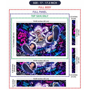 One Piece Luffy Gear 5 Graffiti Laptop Skin - View 9