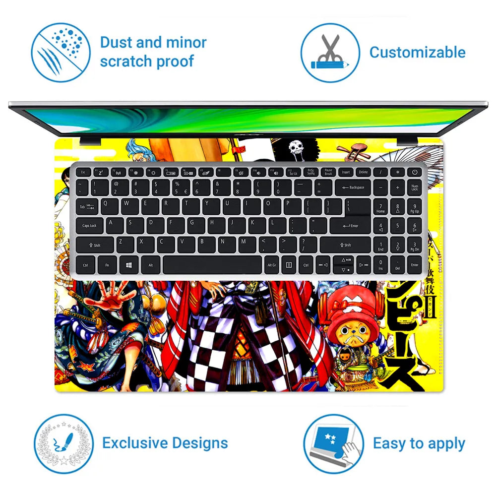 One Piece Luffy Gear Five Battle Laptop Skin - View 5