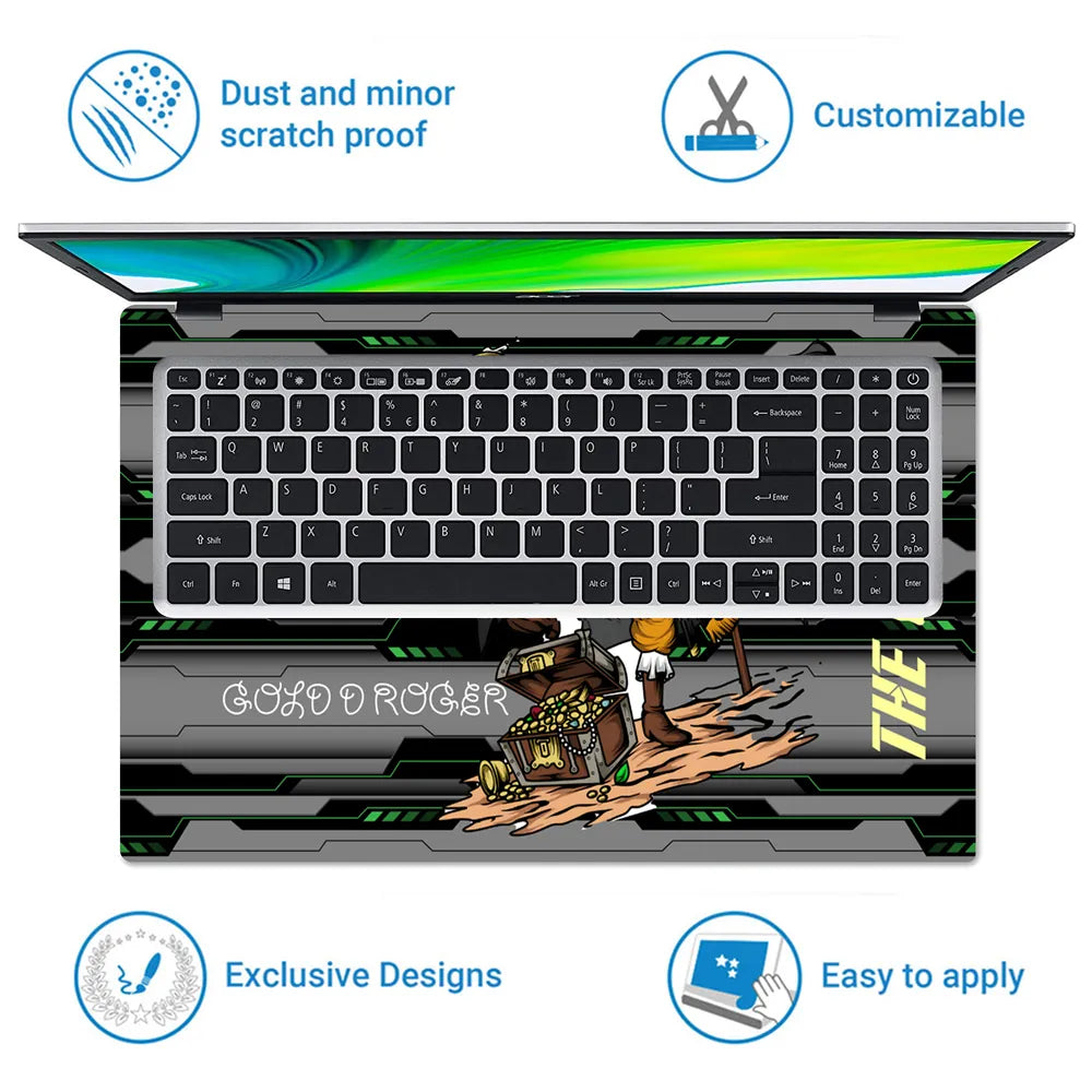 One Piece Luffy Gear Five Captain Laptop Skin - View 5