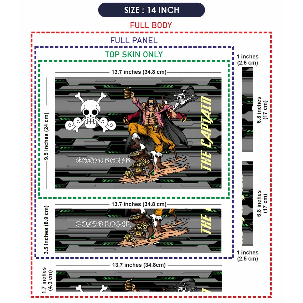 One Piece Luffy Gear Five Captain Laptop Skin - View 7