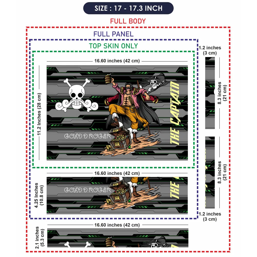 One Piece Luffy Gear Five Captain Laptop Skin - View 9