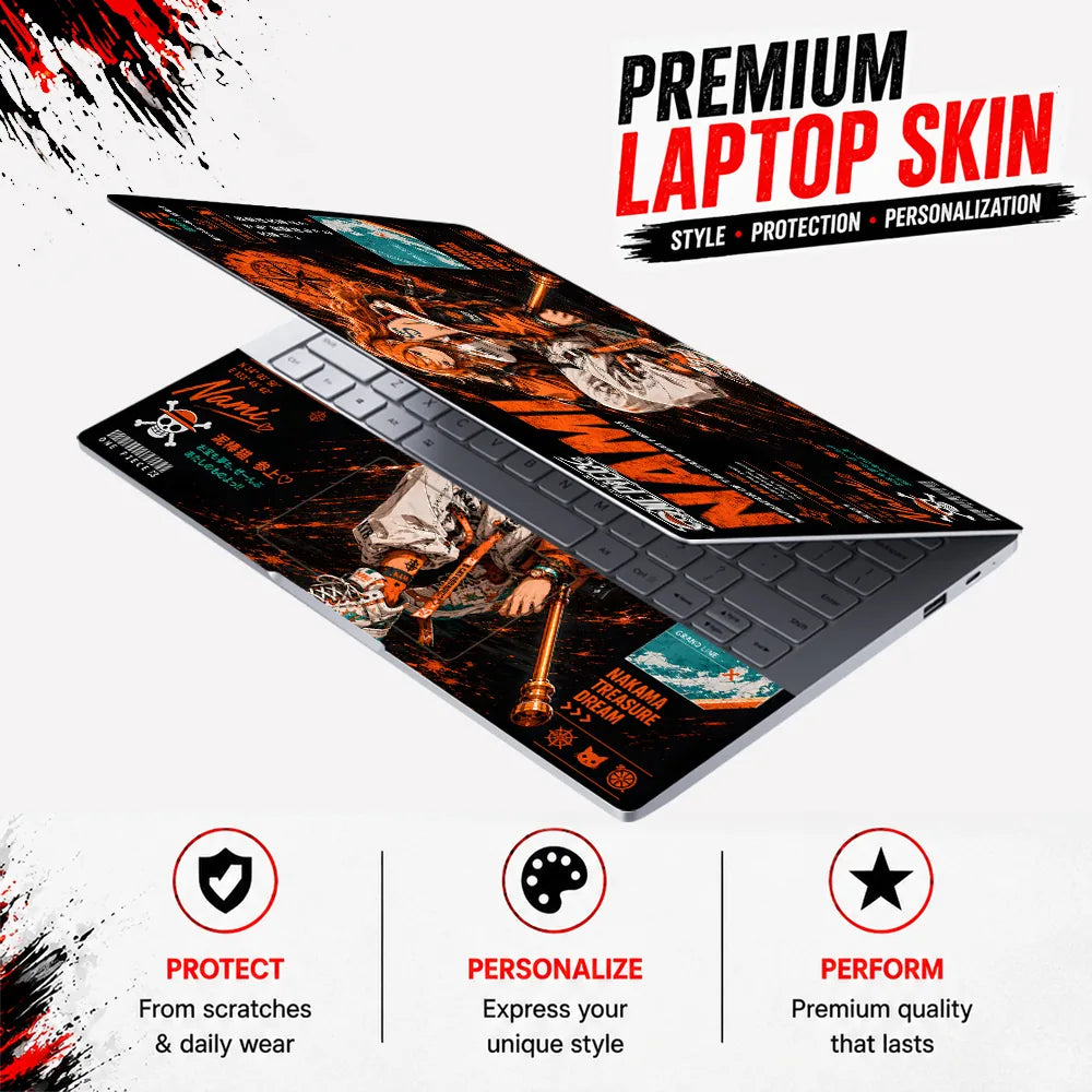 One Piece Nami Cat Burglar Laptop Skin - View 3
