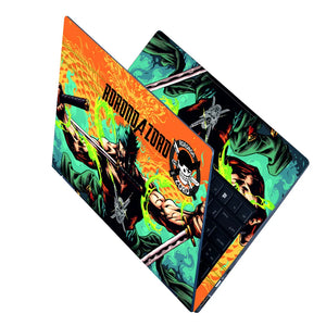 One Piece Roronoa Zoro Three Swords Laptop Skin - View 2