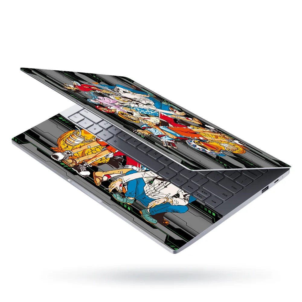One Piece Straw Hat Crew Poster Laptop Skin - View 3