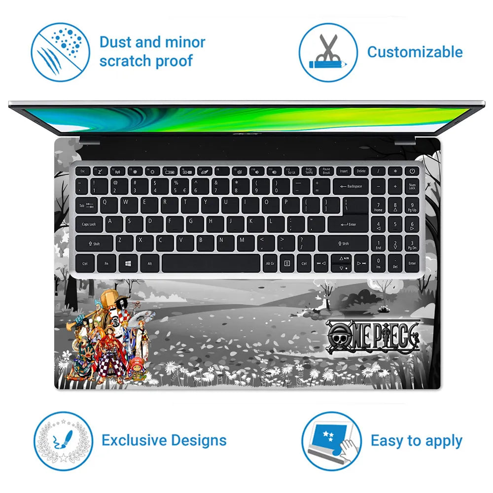 One Piece Wano Arc Ensemble Laptop Skin - View 5