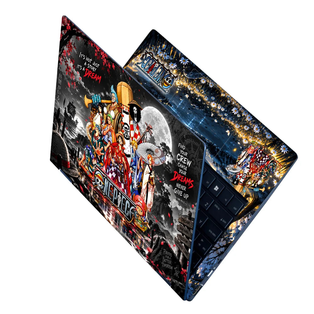One Piece Wano Crew Moon Laptop Skin - View 2
