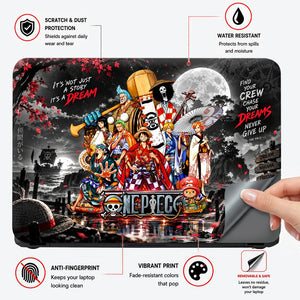 One Piece Wano Crew Moon Laptop Skin - View 4