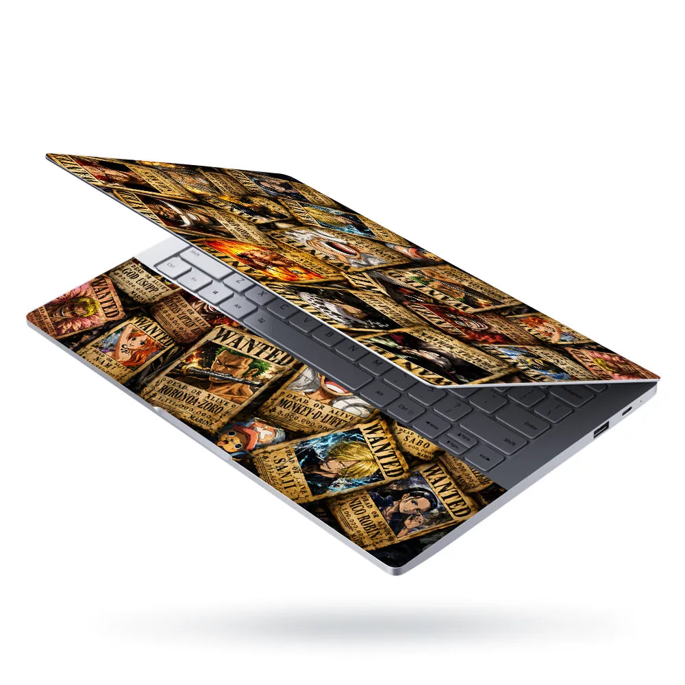One Piece Wanted Posters Crew Laptop Skin - View 3