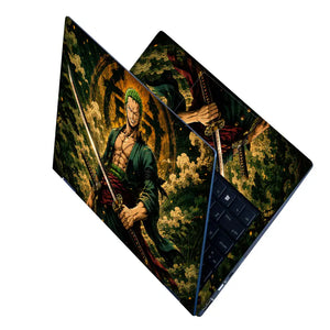 One Piece Zoro Forest Smile Laptop Skin - View 2