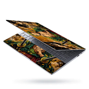 One Piece Zoro Golden Swords Laptop Skin - View 3