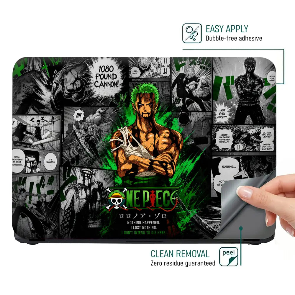 One Piece Zoro Nothing Laptop Skin - View 4