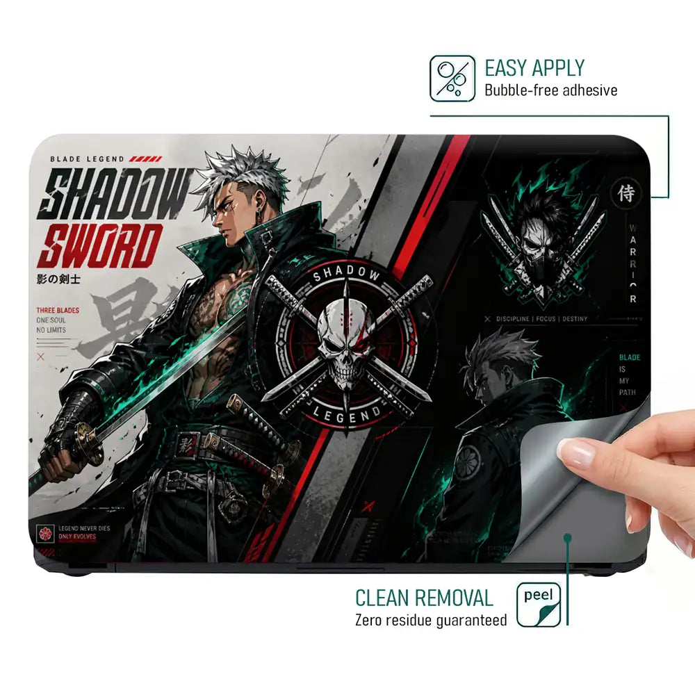 One Piece Zoro Shadow Blade Legend Laptop Skin - View 4
