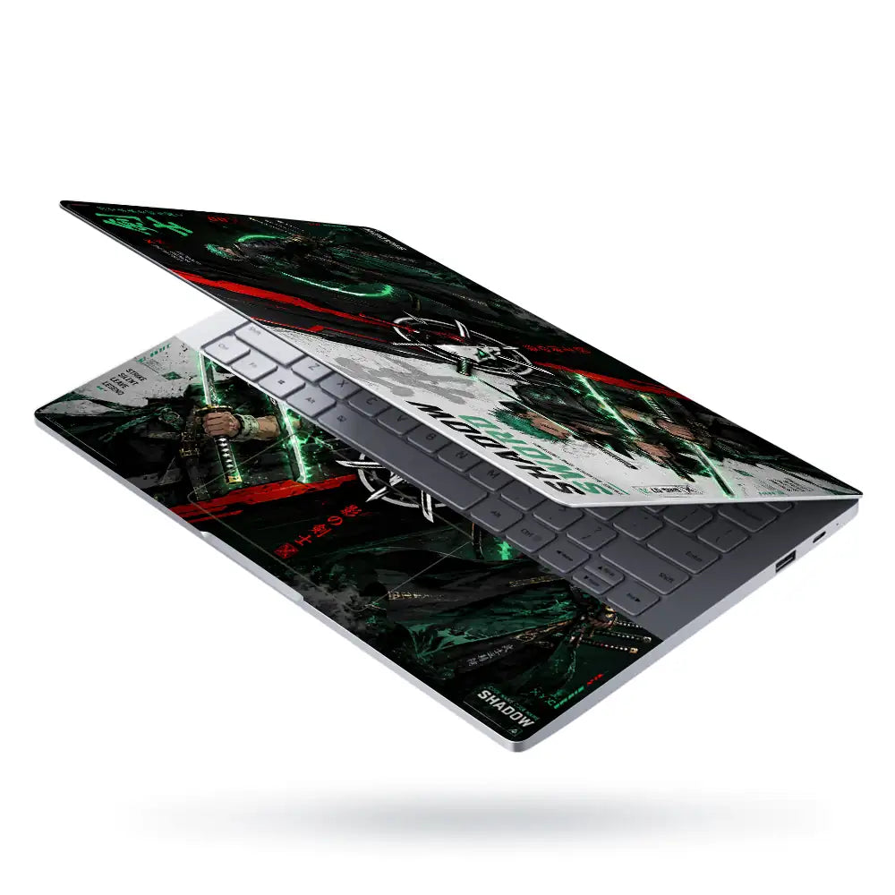 One Piece Zoro Shadow Sword Laptop Skin - View 3