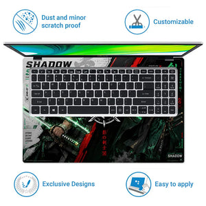 One Piece Zoro Shadow Sword Laptop Skin - View 5