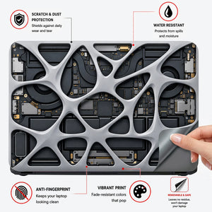 Organic Lattice Laptop Internals Laptop Skin - View 4