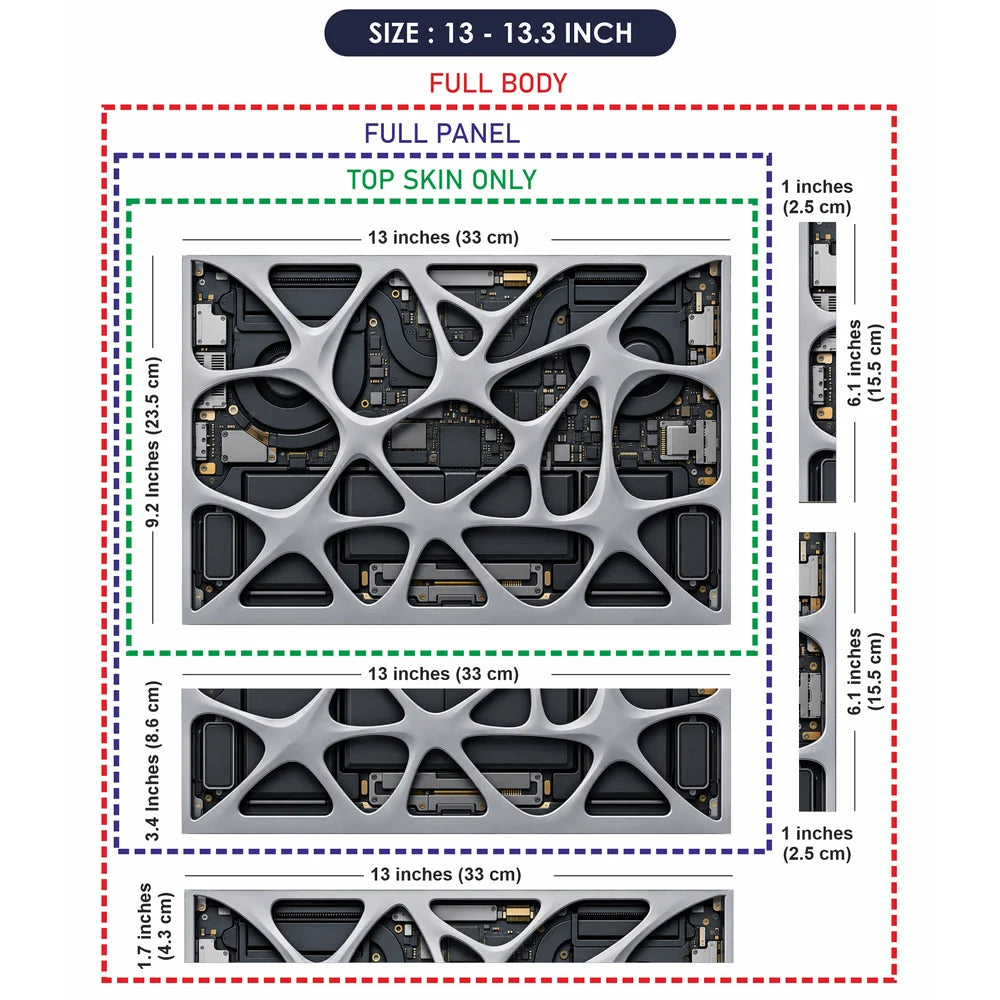 Organic Lattice Laptop Internals Laptop Skin - View 6
