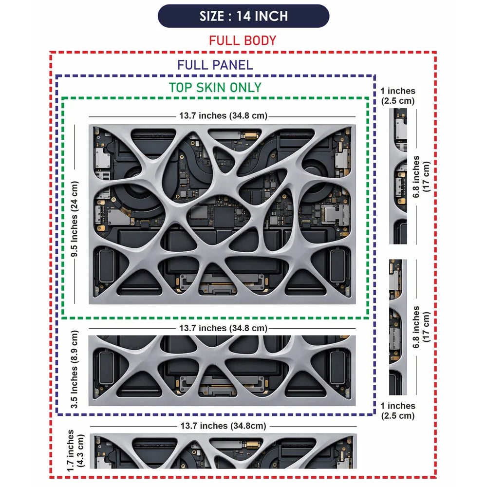Organic Lattice Laptop Internals Laptop Skin - View 7