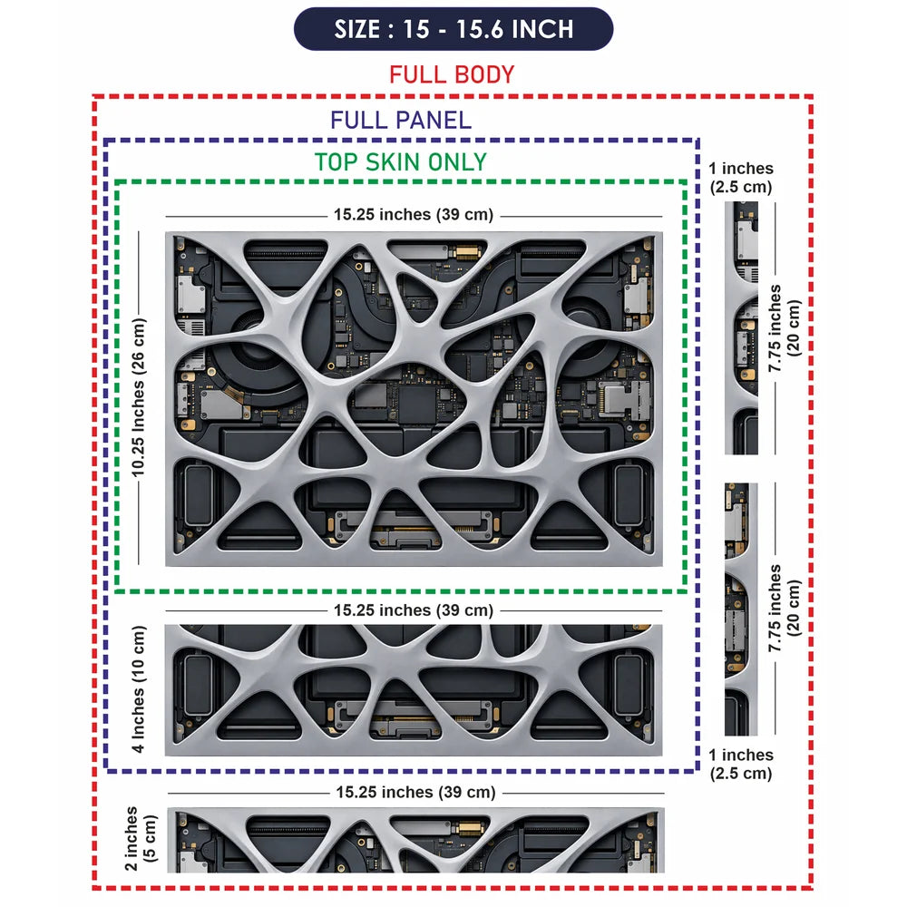 Organic Lattice Laptop Internals Laptop Skin - View 8
