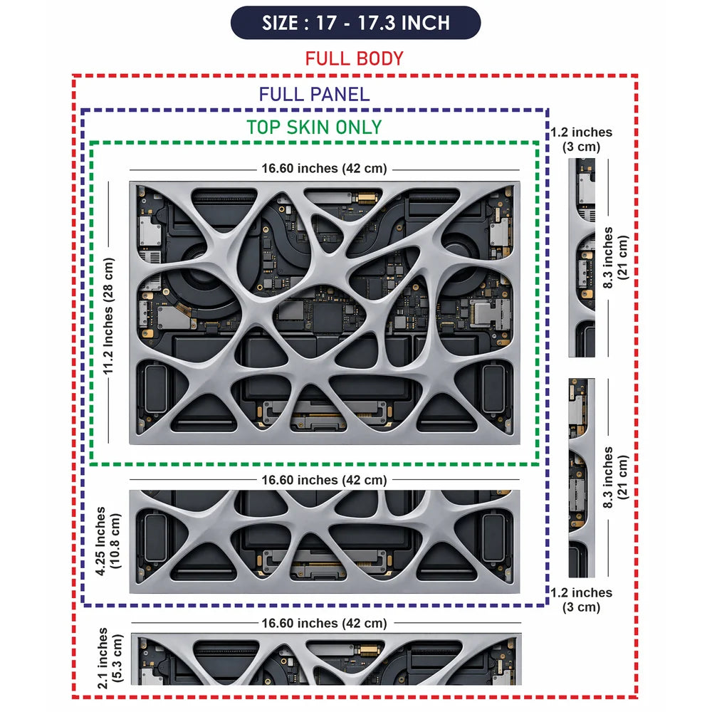 Organic Lattice Laptop Internals Laptop Skin - View 9