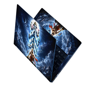 Pantheon Ganesha Shiva Ram Krishna Hanuman Stack Laptop Skin - View 2